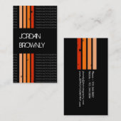 レトロのグランジな名刺 名刺 (正面/裏面)