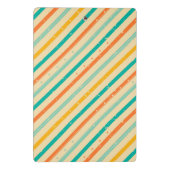 レトロのグランジな縞模様 ミニクリップボード (裏面)