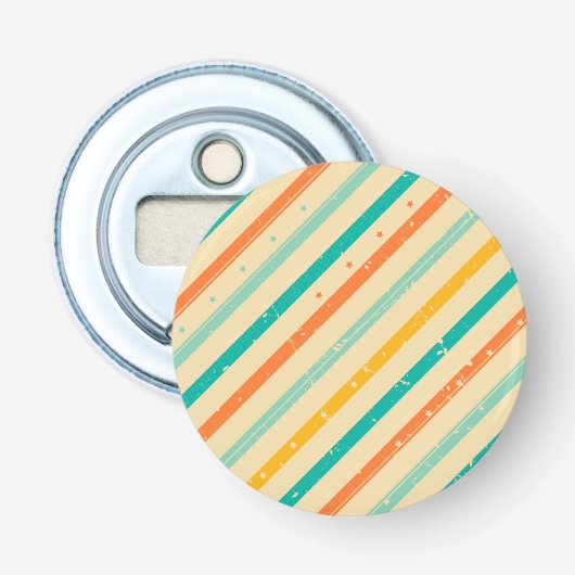 レトロのグランジな縞模様 栓抜き (正面)