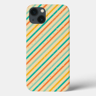 レトロのグランジな縞模様 iPhone 13ケース