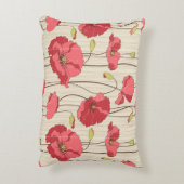 レトロのケシパターン アクセントクッション (裏面(縦))