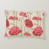 レトロのケシパターン アクセントクッション (裏面)