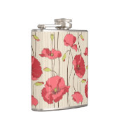 レトロのケシパターン フラスク (右)