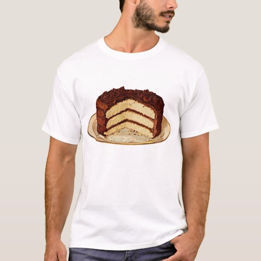 レトロのケーキ Tシャツ (正面)