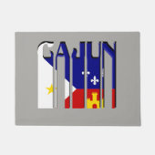 レトロのケージャンのAcadianaの旗のルイジアナのドア・マット ドアマット (正面)