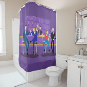 レトロのゲイバーのシャワー・カーテン シャワーカーテン (インサイチュ)