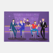 レトロのゲイバーのドア・マット ドアマット (正面)