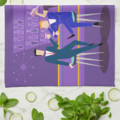 レトロのゲイバーの台所タオル キッチンタオル (折り畳み)