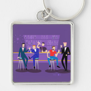 レトロのゲイバーKeychain キーホルダー