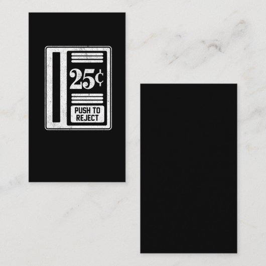 レトロのゲーマーのギフトのクラシックなアーケードの硬貨操作の25セント 名刺 (正面/裏面)