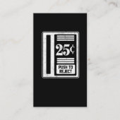 レトロのゲーマーのギフトのクラシックなアーケードの硬貨操作の25セント 名刺 (正面)