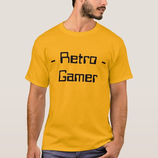 レトロのゲーマー Tシャツ (正面)