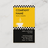 レトロのコーヒーはパンチカードを市松模様にします ロイヤリティカード (裏面)