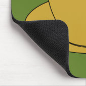 レトロのコーヒーカップのmousepad マウスパッド (コーナー)