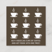 レトロのコーヒーダイヤモンドのロイヤリティの穿孔器 ロイヤリティカード (正面)