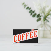 レトロのコーヒーロイヤリティプログラム ロイヤリティカード (スタンド正面)