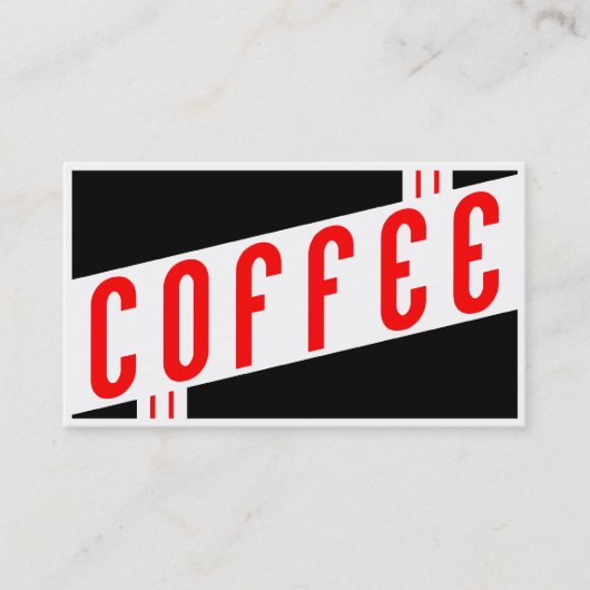 レトロのコーヒーロイヤリティプログラム ロイヤリティカード (正面)