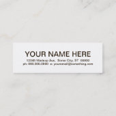 レトロのコーヒー スキニー名刺 (裏面)