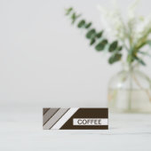 レトロのコーヒー スキニー名刺 (スタンド正面)