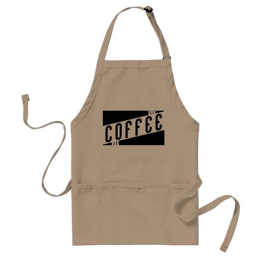 レトロのコーヒー スタンダードエプロン (正面)