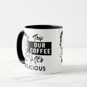 レトロのコーヒー・マグ マグカップ (正面左)