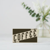 レトロのコーヒー 名刺 (スタンド正面)