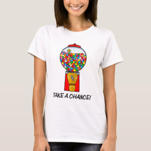 レトロのゴム球機械は賭けてみます Tシャツ