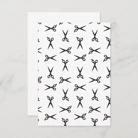 レトロのサロンの毛は理髪店の理容師の芸術を切ります サンキューカード (正面/裏面)