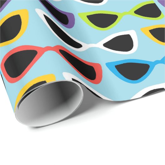 レトロのサングラスの包装紙 ラッピングペーパー (ロールコーナー)