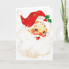 レトロのサンタのクリスマスの挨拶状 シーズンカード