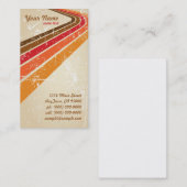 レトロのサーファーは縞で飾ります 名刺 (正面/裏面)