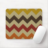 レトロのシェブロンのジグザグ形のストライプなジグザグパターンの上品 マウスパッド (マウス)