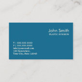 レトロのジグザグ形の形成外科医の名刺 名刺 (裏面)