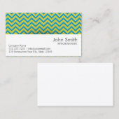 レトロのジグザグ形の心理学者の名刺 名刺 (正面/裏面)