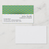 レトロのジグザグ形の結婚相談の名刺 名刺 (正面/裏面)