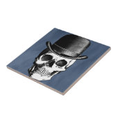 レトロのスカルの頭部 タイル (側面)