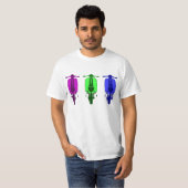 レトロのスクーターのポップアート版 Tシャツ (正面フル)