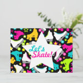 レトロのスケートの招待状は"スケートで滑ろう! " 招待状 (スタンド正面)