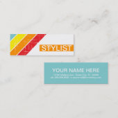 レトロのスタイリスト スキニー名刺 (正面/裏面)