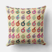 レトロのスタイルのかわいいりんご クッション (裏面)