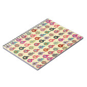 レトロのスタイルのかわいいりんご ノートブック (左側)