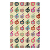 レトロのスタイルのかわいいりんご ミニクリップボード (裏面)