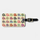 レトロのスタイルのかわいいりんご ラゲッジタグ (正面横)