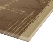 レトロのスタイルのアイスクリームのイラストレーション カッティングボード (角)