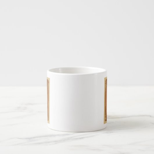 レトロのスタイルのケーキのイラストレーション エスプレッソカップ (正面)