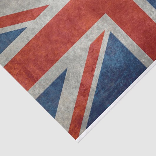 レトロのスタイルのヴィンテージの質感の英国国旗のイギリスの旗 薄葉紙 (詳細)