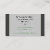 レトロのスタイルのヴィンテージMicの名刺 名刺 (裏面)