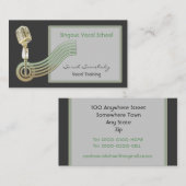 レトロのスタイルのヴィンテージMicの名刺 名刺 (正面/裏面)