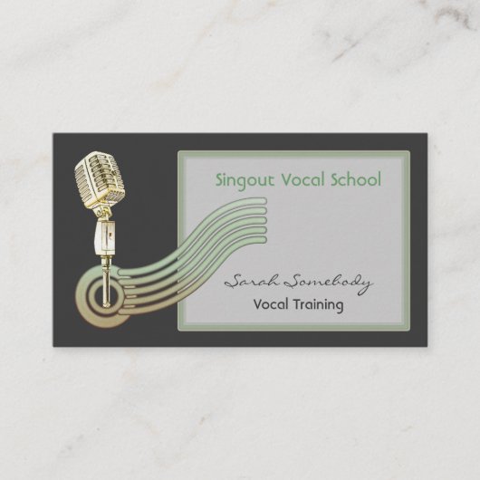 レトロのスタイルのヴィンテージMicの名刺 名刺 (正面)