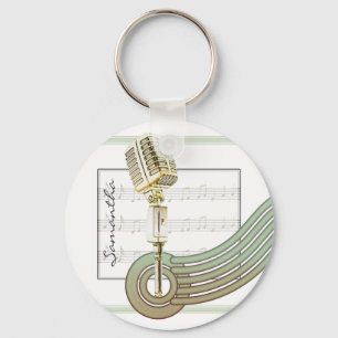 レトロのスタイルのヴィンテージMicパーソナライズなKeychain キーホルダー
